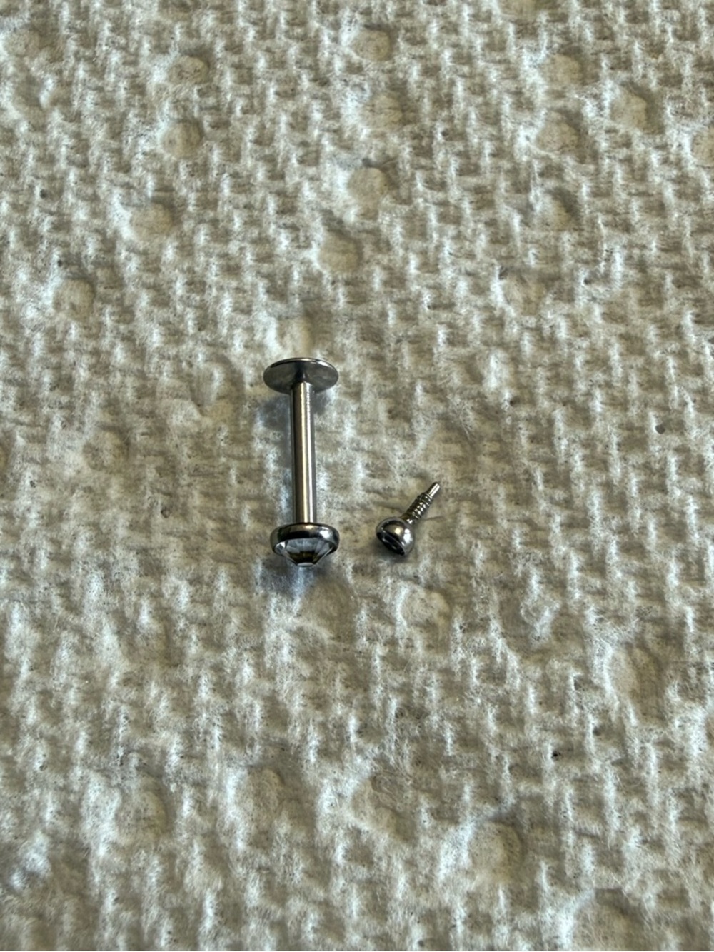 Anatometal Titanium Internally Threaded Post & 2 Tops Earring Set
